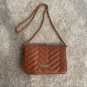 Brown bebe crossbody bag